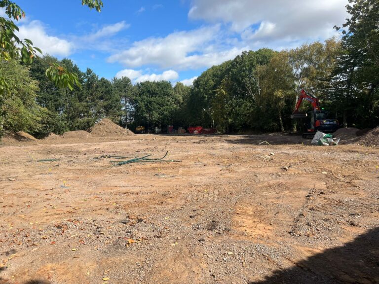 Breaking Group and Site Clearance at The Paddocks, Bradmore, Nottingham. New development of luxury new homes.